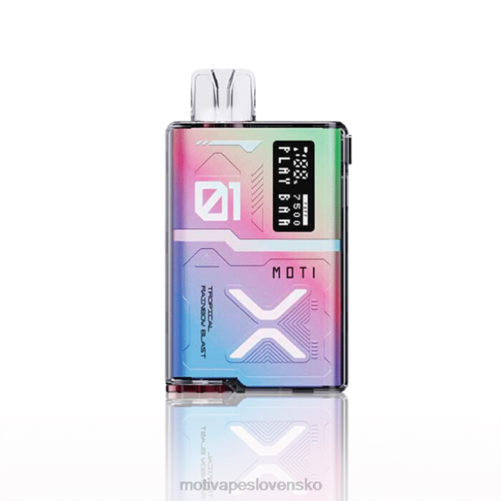 MOTI Vape Amazon XP2F60 | MOTI Play Bar 7500 jednorazových výparov (5%, 7500 vdychov) chladná mäta