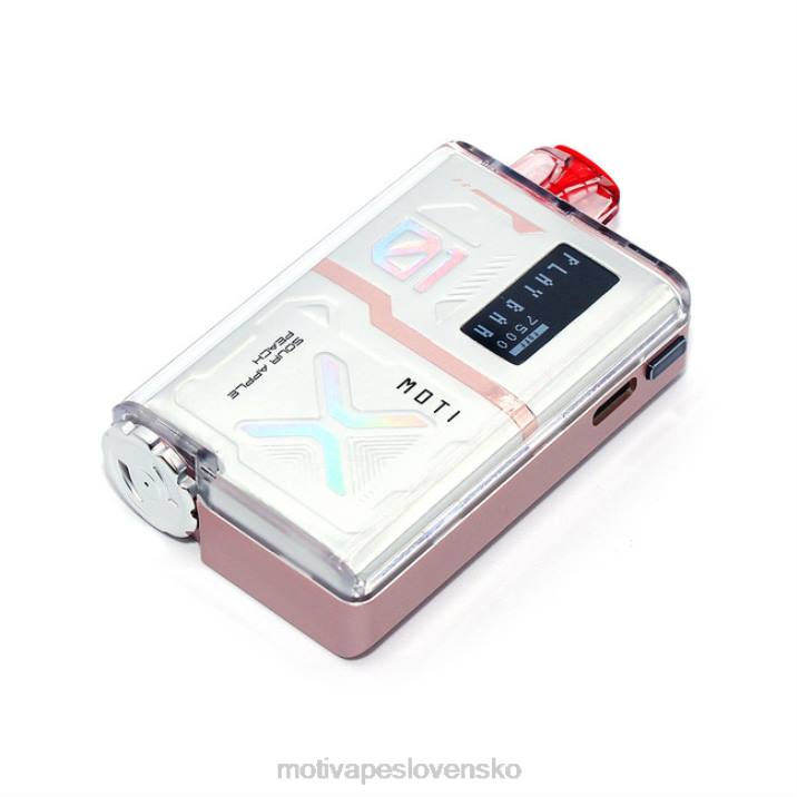 MOTI Vape Disposable Slovensko XP2F56 | MOTI Play Bar 7500 jednorazových výparov (5%, 7500 vdychov) kyslé jablko broskyňa