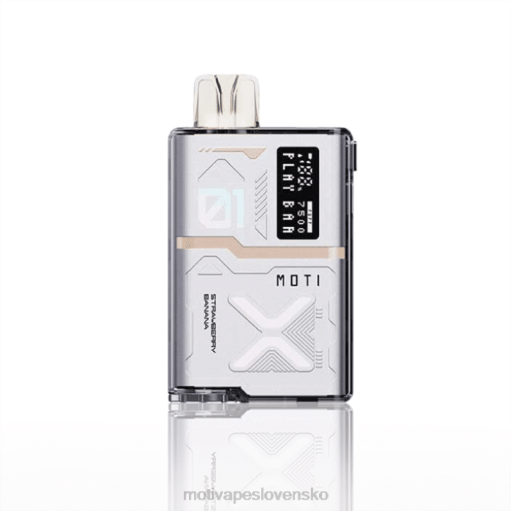 MOTI Vape Flavors XP2F55 | MOTI Play Bar 7500 jednorazových výparov (5%, 7500 vdychov) jahodový banán