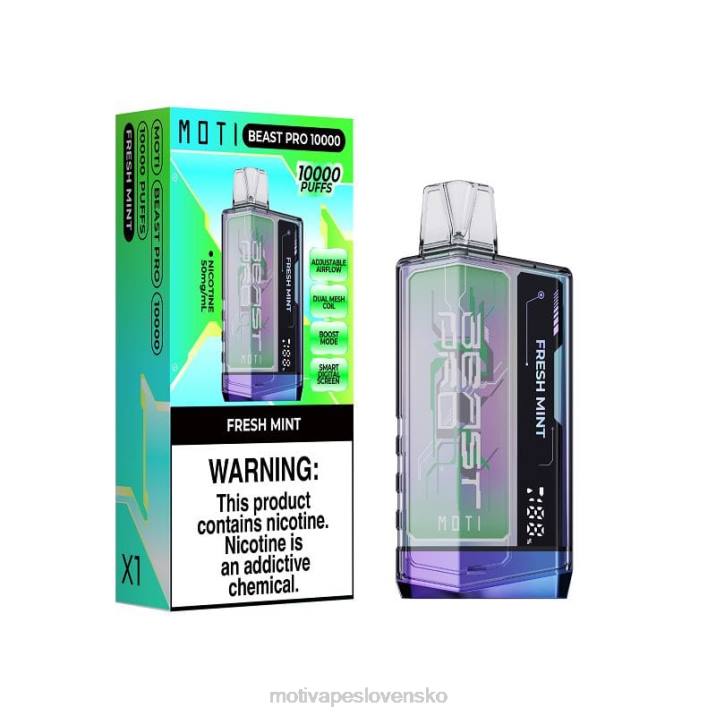 Elektronická Cigareta MOTI Piin XP2F44 | MOTI Beast Pro jednorazová vapka (5%, 10 000 vdychov) čerstvá mäta