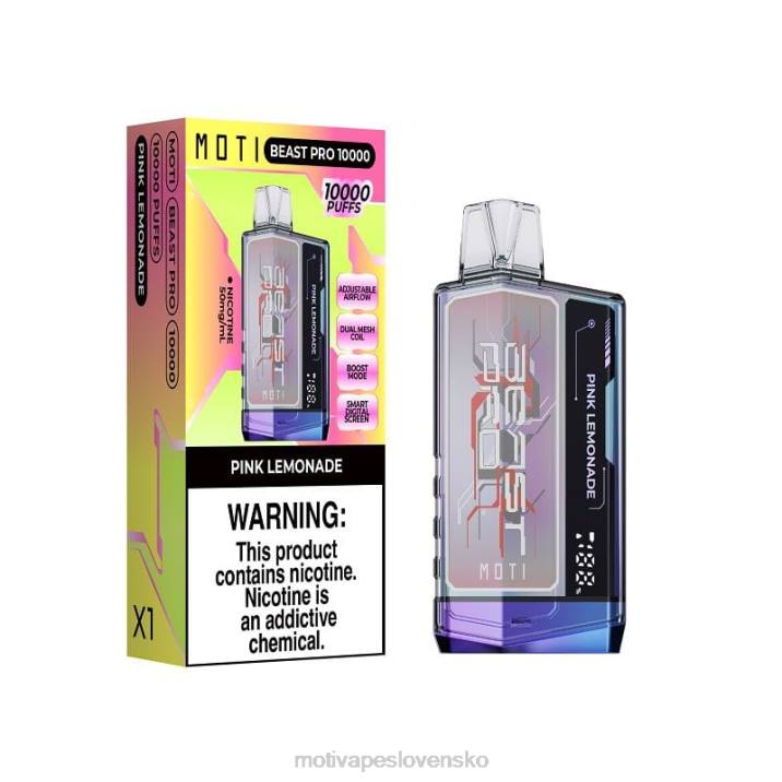 MOTI Elektronická Cigareta XP2F43 | MOTI Beast Pro jednorazová vapka (5%, 10 000 vdychov) dvojitý citrón