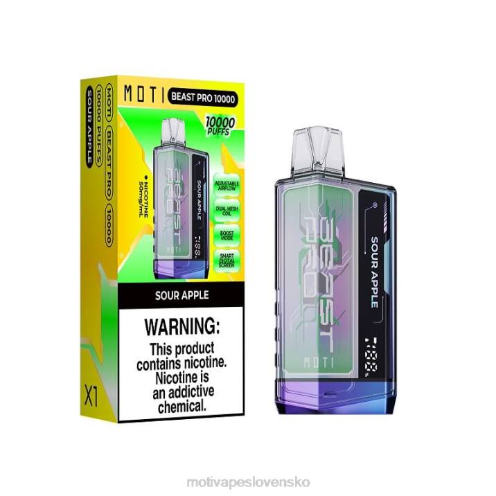 MOTI Elektronická Cigareta XP2F43 | MOTI Beast Pro jednorazová vapka (5%, 10 000 vdychov) dvojitý citrón