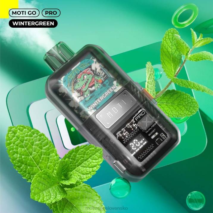 Elektronická Cigareta MOTI Piin XP2F24 | MOTI Go Pro jednorazová vapa (5%, 12 000 vdychov) zimozeleň