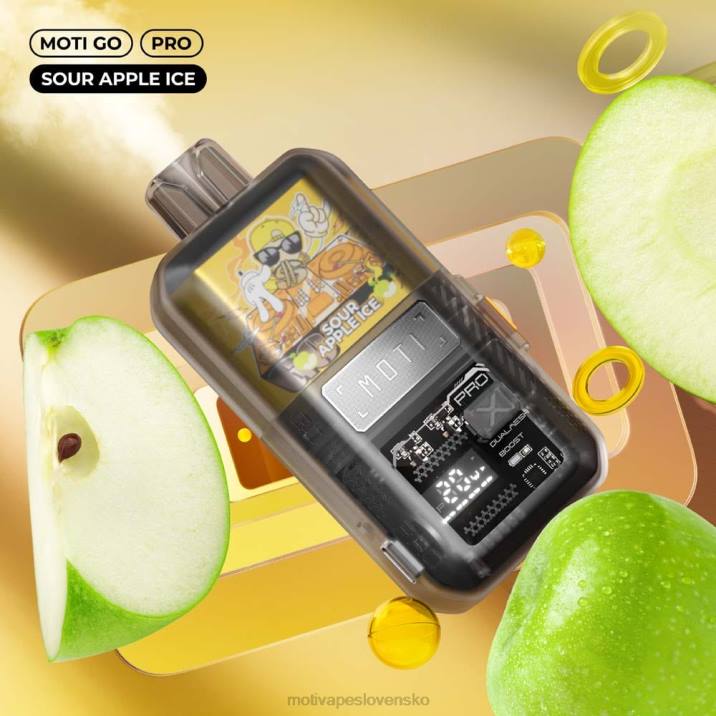 MOTI Vape Amazon XP2F20 | MOTI Go Pro jednorazová vapa (5%, 12 000 vdychov) kyslý jablkový ľad