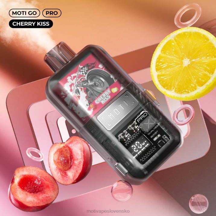 MOTI Vape Flavors XP2F15 | MOTI Go Pro jednorazová vapa (5%, 12 000 vdychov) čerešňový bozk