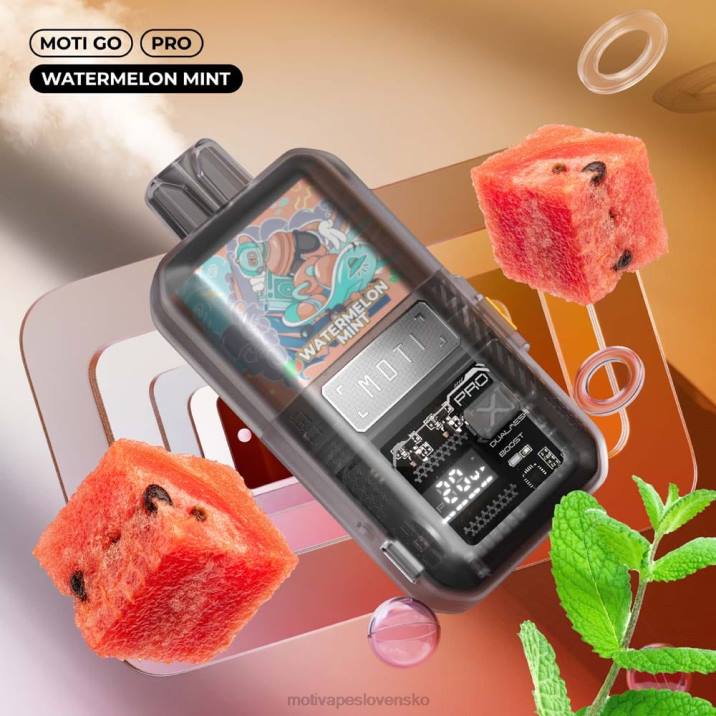 MOTI Vape Flavors XP2F25 | MOTI Go Pro jednorazová vapa (5%, 12 000 vdychov) vodný melón mäta