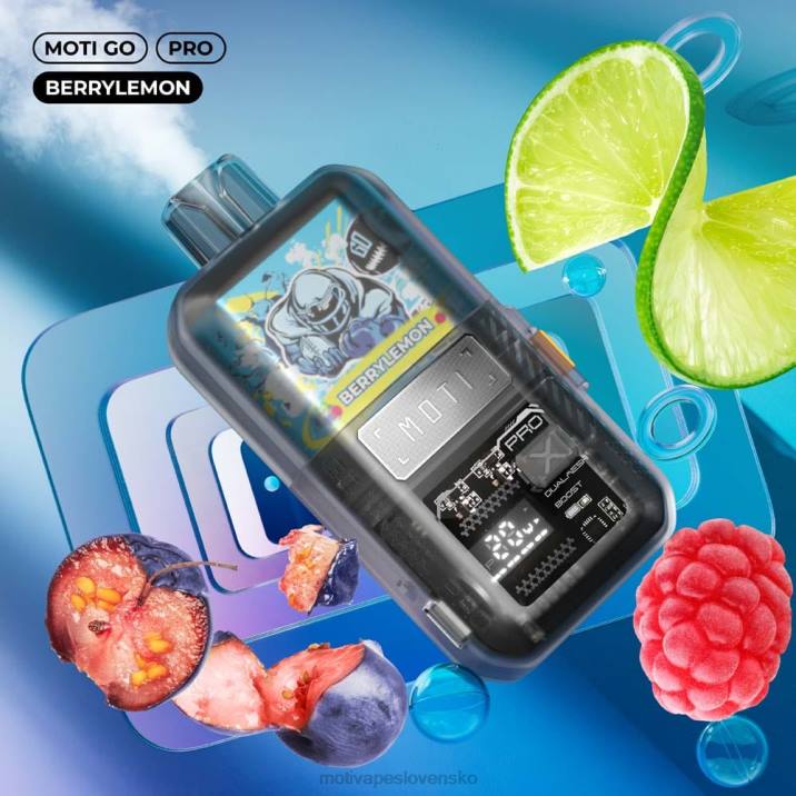 MOTI Vape Slovensko XP2F11 | MOTI Go Pro jednorazová vapa (5%, 12 000 vdychov) berrylemon