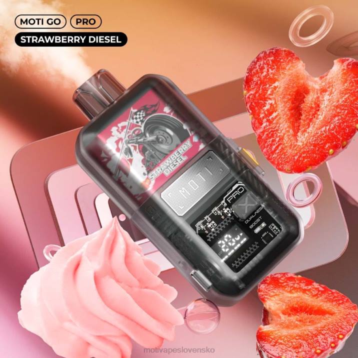 MOTI Vape Slovensko XP2F21 | MOTI Go Pro jednorazová vapa (5%, 12 000 vdychov) jahodová nafta