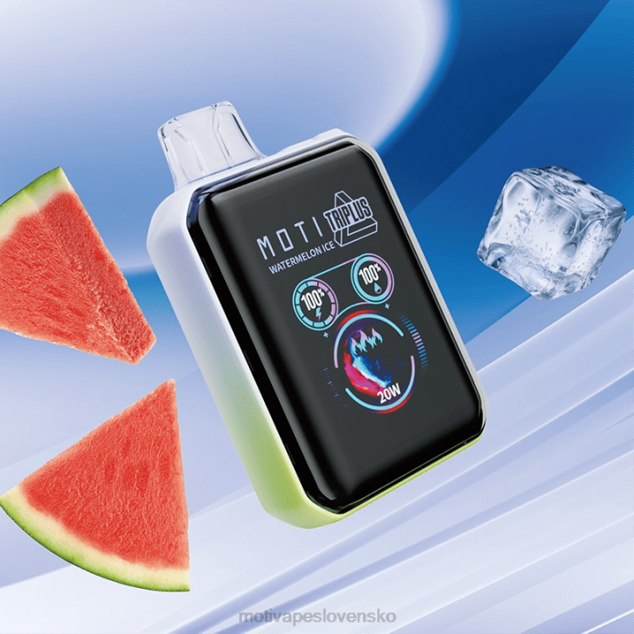 MOTI Vape Amazon XP2F10 | MOTI Triplus 20 000 jednorazových výparov (5 %, 20 000 vdychov) melónový ľad