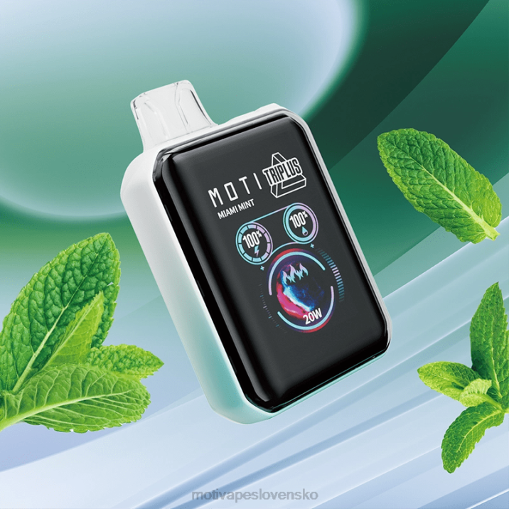 MOTI Vape Flavors XP2F5 | MOTI Triplus 20 000 jednorazových výparov (5 %, 20 000 vdychov) miamská mäta