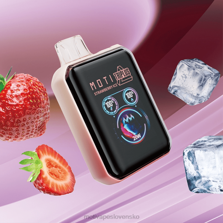 MOTI Vape Near Me XP2F9 | MOTI Triplus 20 000 jednorazových výparov (5 %, 20 000 vdychov) jahodový ľad