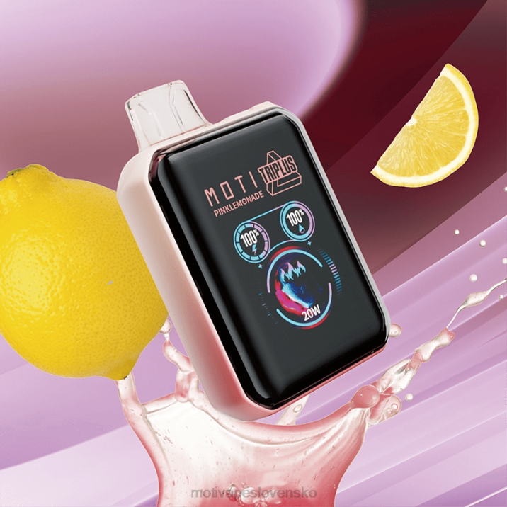 MOTI Vape Price XP2F8 | MOTI Triplus 20 000 jednorazových výparov (5 %, 20 000 vdychov) ružová limonáda