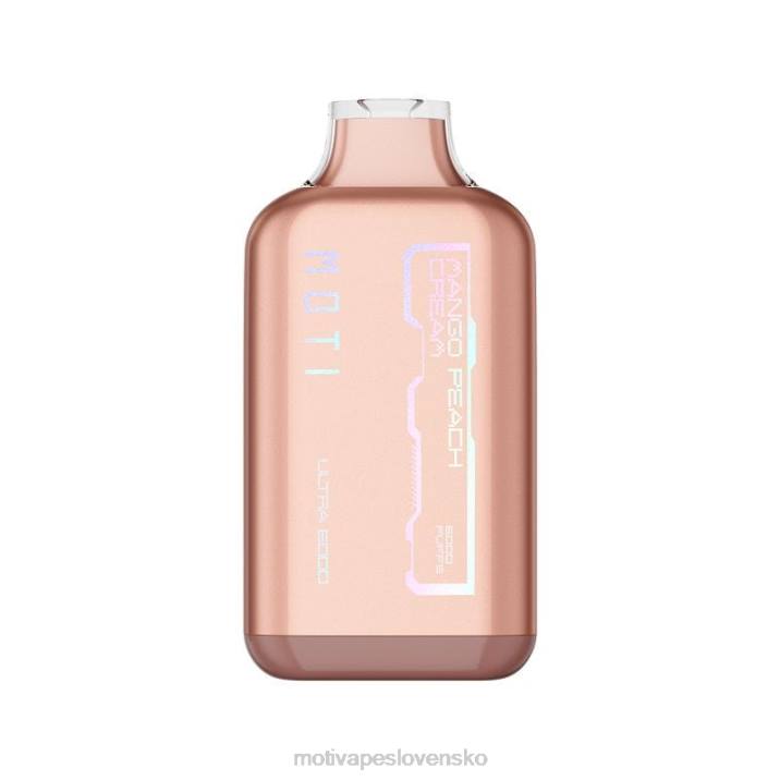 MOTI Vape Flavors XP2F35 | MOTI Ultra jednorazová vapa (5%, 6000 vdychov) mango broskyňový krém