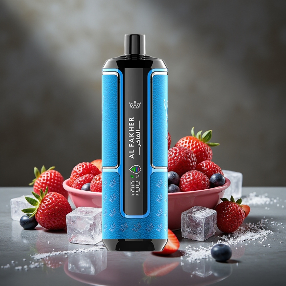 Al Fakher Crown Bar 15K Hypermax Jednorázová E-Cigareta Berry Ice 22ml 15 000 Ťahov