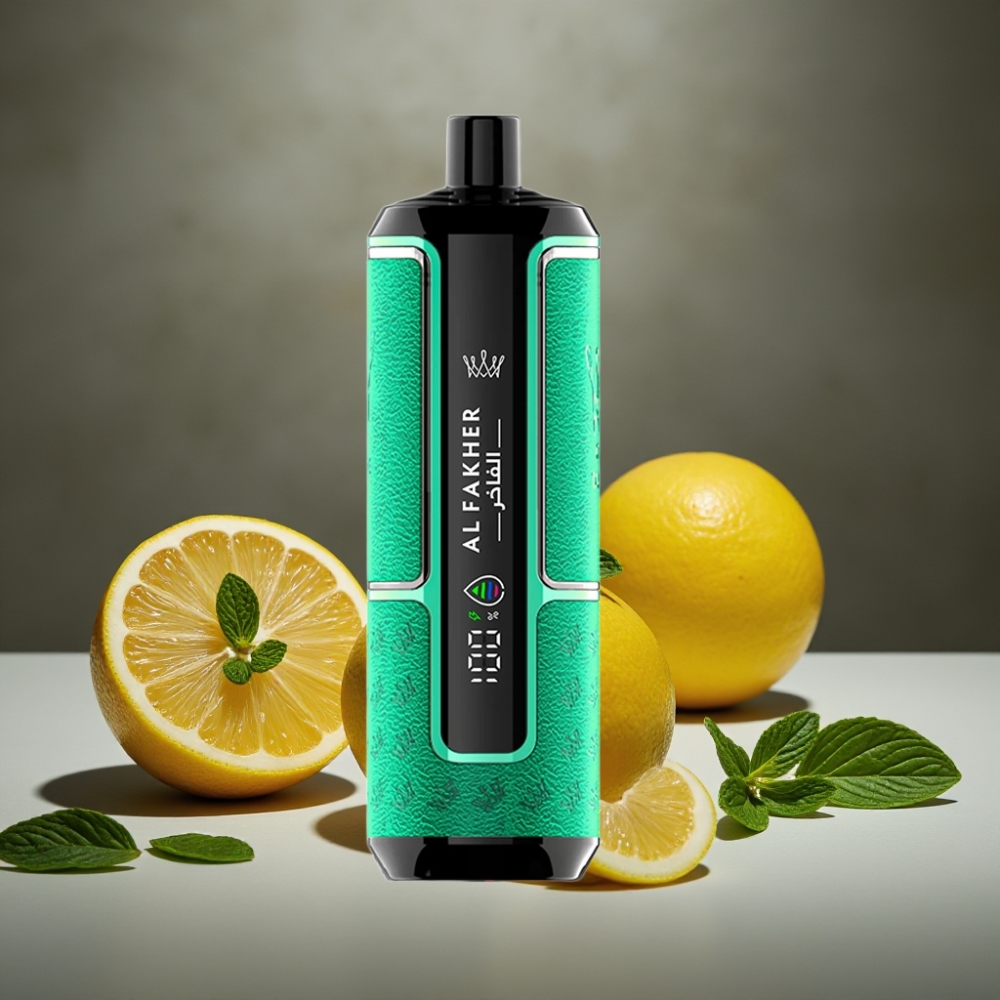 Al Fakher Crown Bar 15K Hypermax Jednorázová E-Cigareta Citrón Mäta