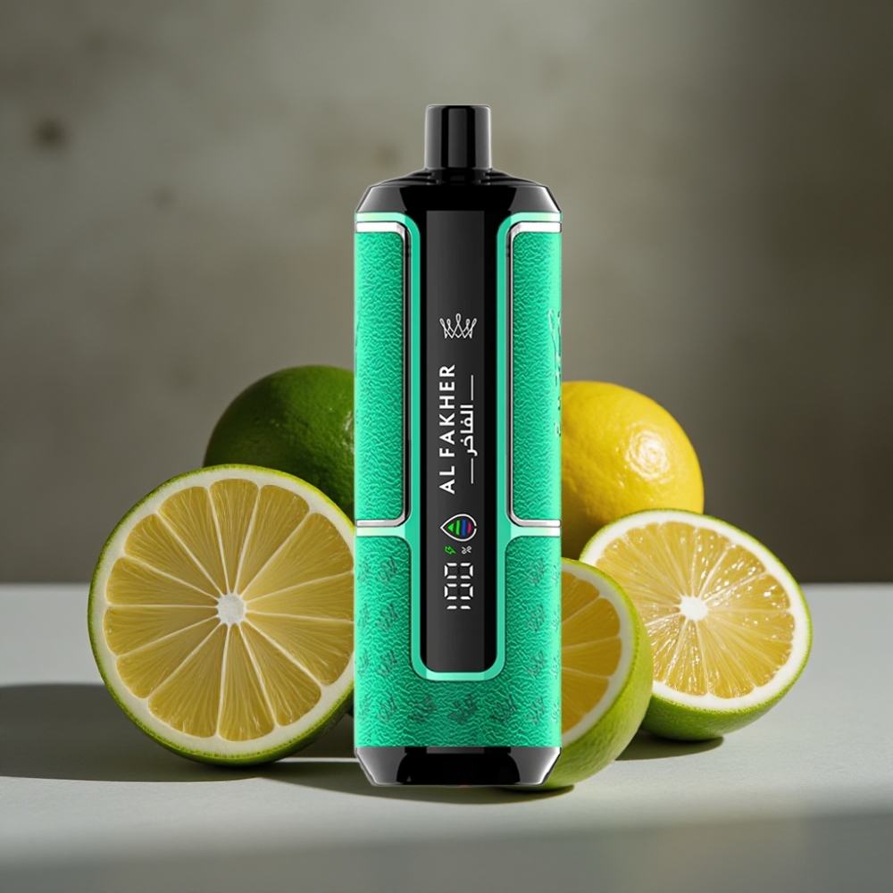 Al Fakher Crown Bar 15K Hypermax Jednorázová Vape Tuba Citrón Lime – 22ml, 15 000 Ťahov, 6mg/ml, USB-C