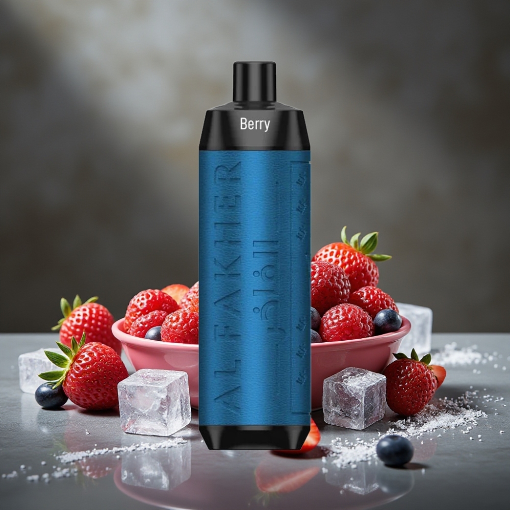 Al Fakher Crown Bar 8000 Crystal Jednorázová Vape Jahodový Ľad – 18ml, 5mg, 8000 ťahov