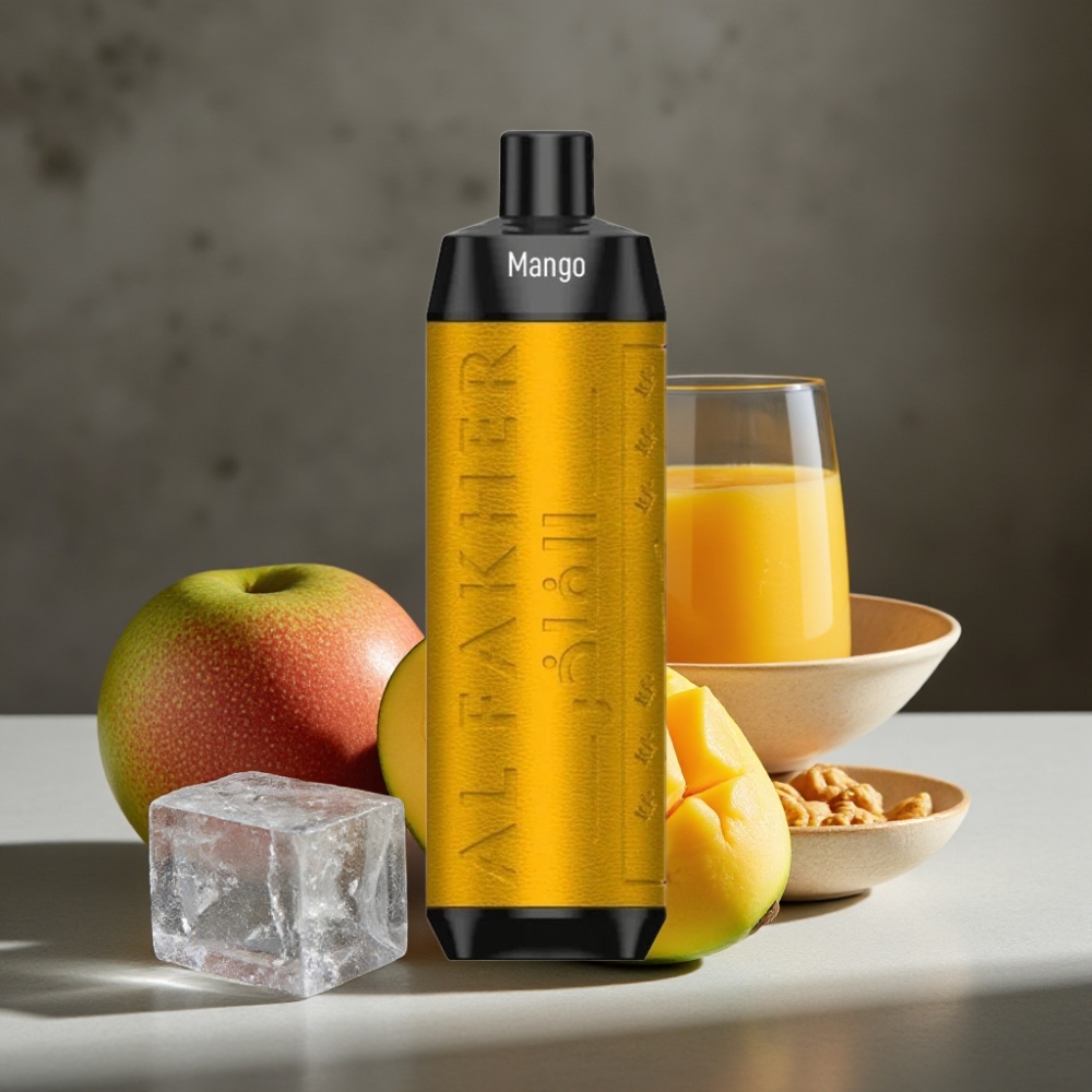 Al Fakher Crown Bar 8000 Crystal Jednorazová Vape Mangový Ľad – 18ml, 5mg, 8000 Ťahov