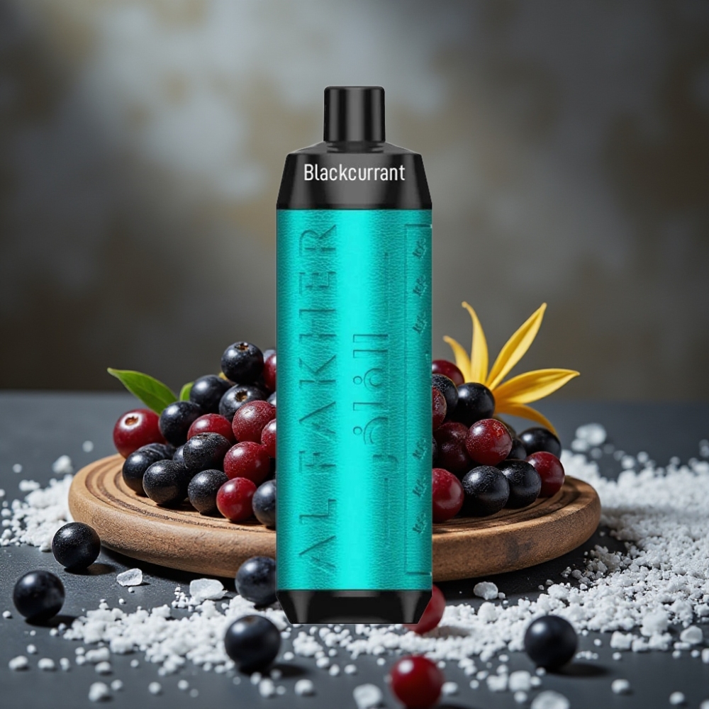 Al Fakher Crown Bar 8000 Crystal Jednorazová Vape Čierny Ríbezľový Ľad