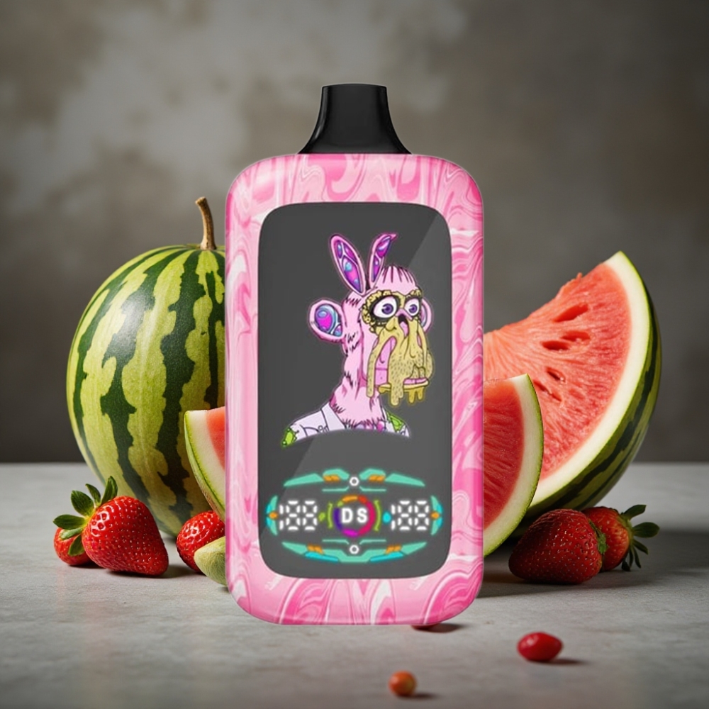 Fumot Digital Monkey 40000 Puff Dual Mesh Dizajnový Vape Jahoda-Melón