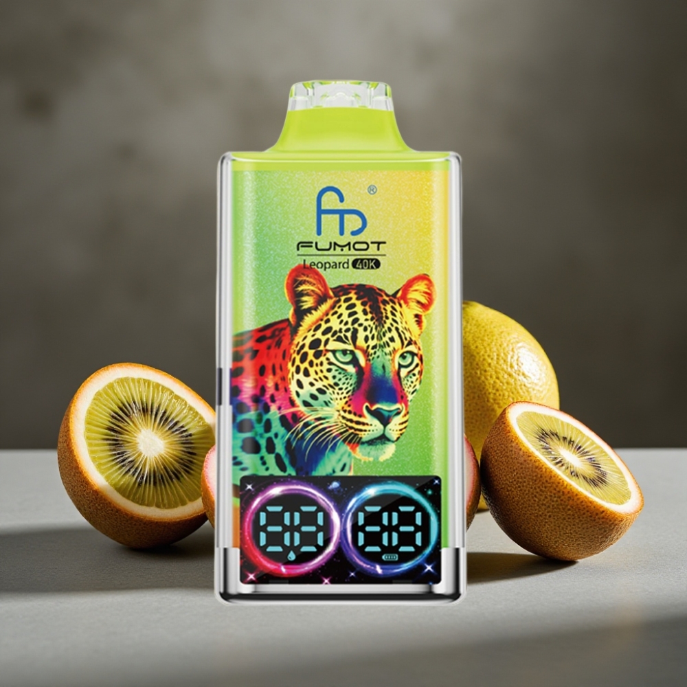 Fumot Leopard 40K Puffs Jednorazová E-cigareta Kiwi Marakuja Guava, 700mAh, Typ-C