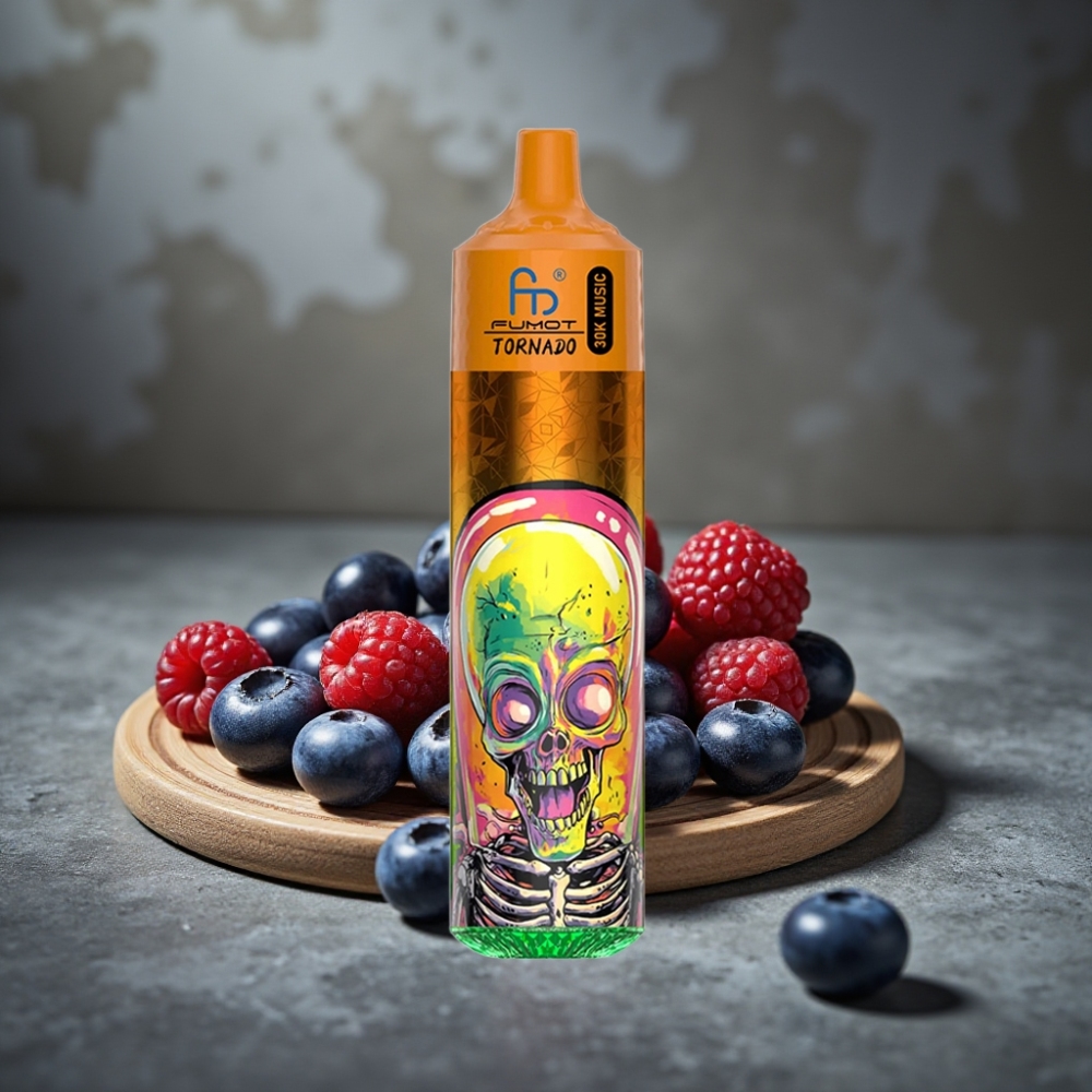 Fumot RandM Tornado 30000 Puffs 30mL 2%/5% Čučoriedka Malina