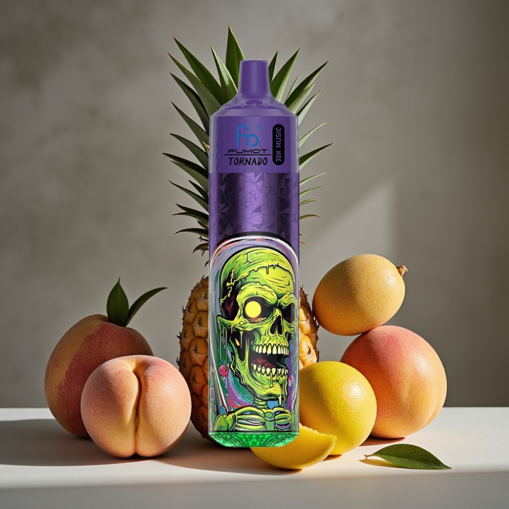 Fumot RandM Tornado 30000 Puffs 30mL Broskyňa Mango Ananás 5% Nikotín 600mAh
