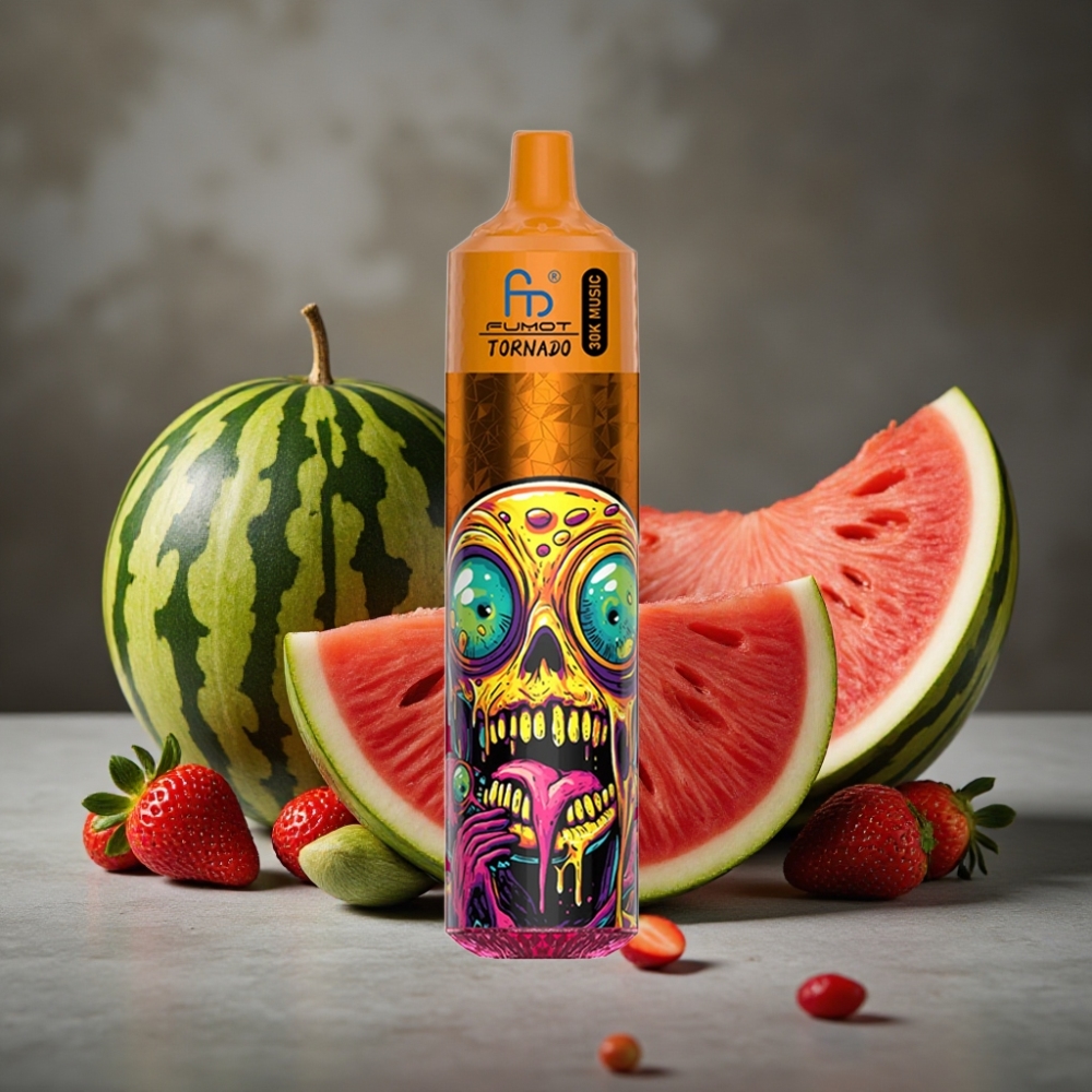 Fumot RandM Tornado 30000 Puffs 30mL Jahoda Vodný melón 5% 1.0 Ohm Mesh