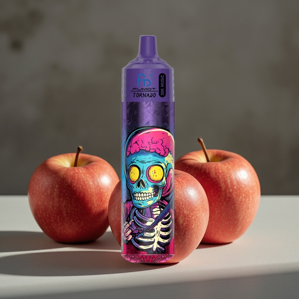 Fumot RandM Tornado 30000 Puffs 30mL Trojité Jablko 1.0 Ohm Mesh 600mAh