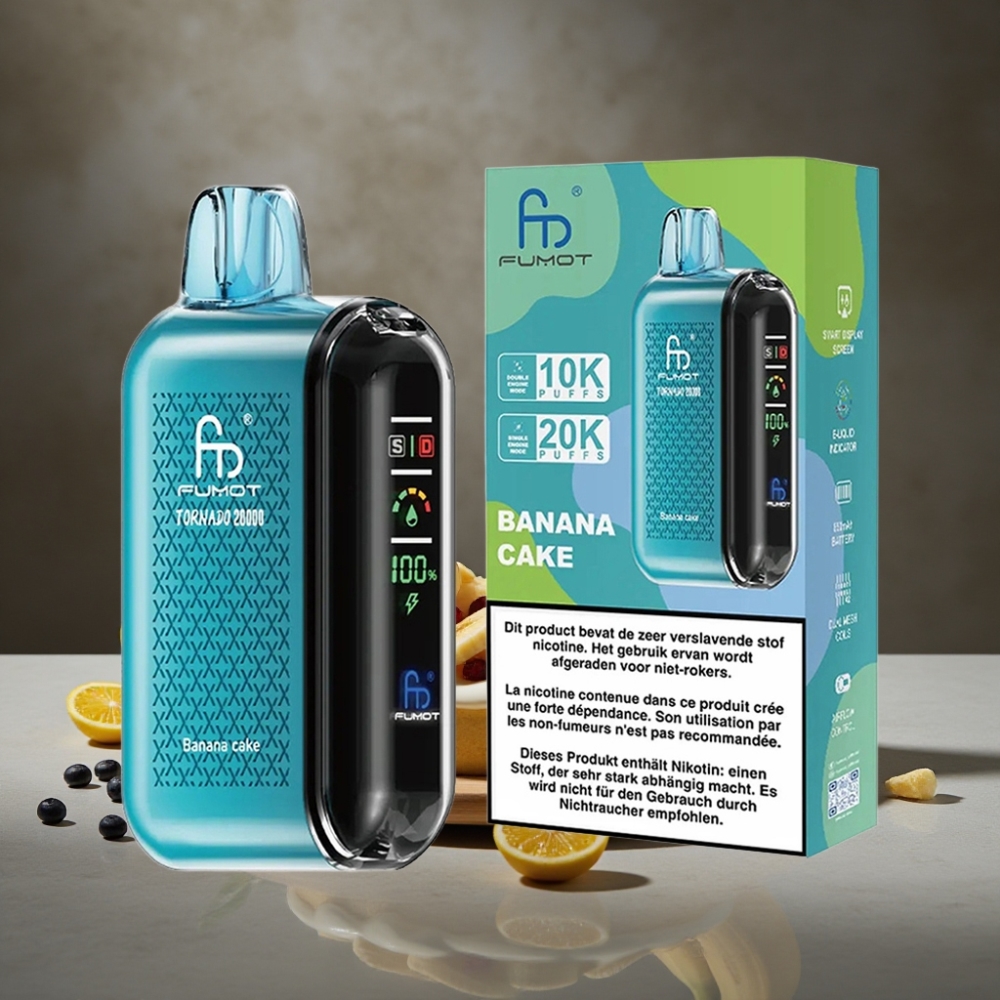 Fumot Tornado 20000 Puffs Dual Mesh Banánový Koláč
