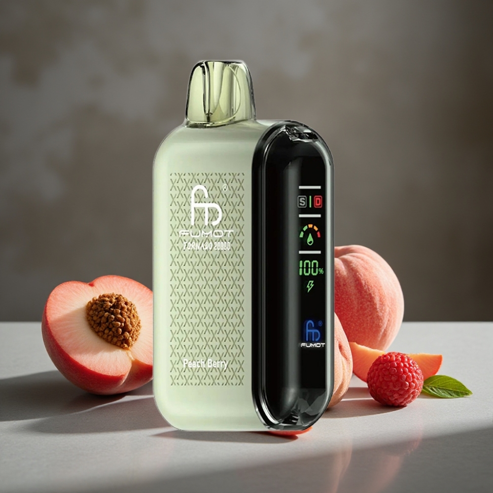 Fumot Tornado 20000 Puffs Dual Mesh Broskyňa Bobule