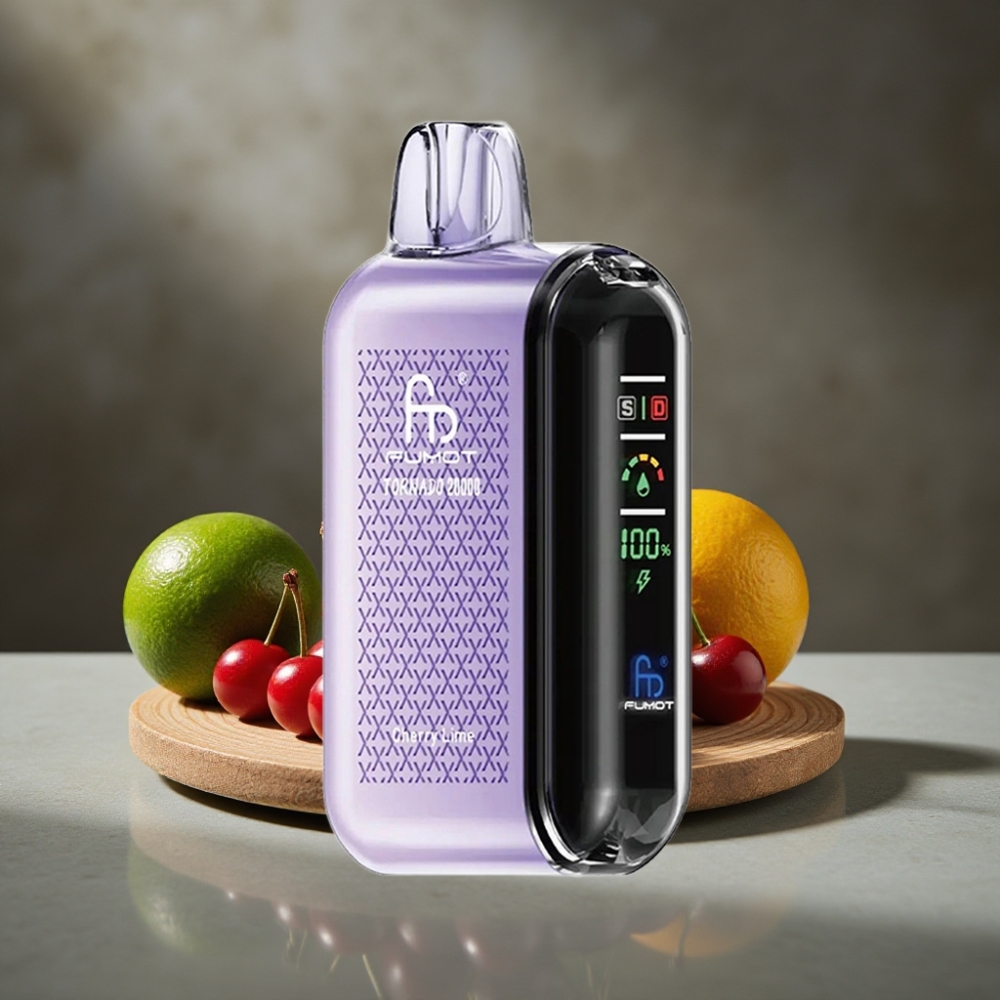 Fumot Tornado 20000 Puffs Dual Mesh Cherry Limetka 20ml