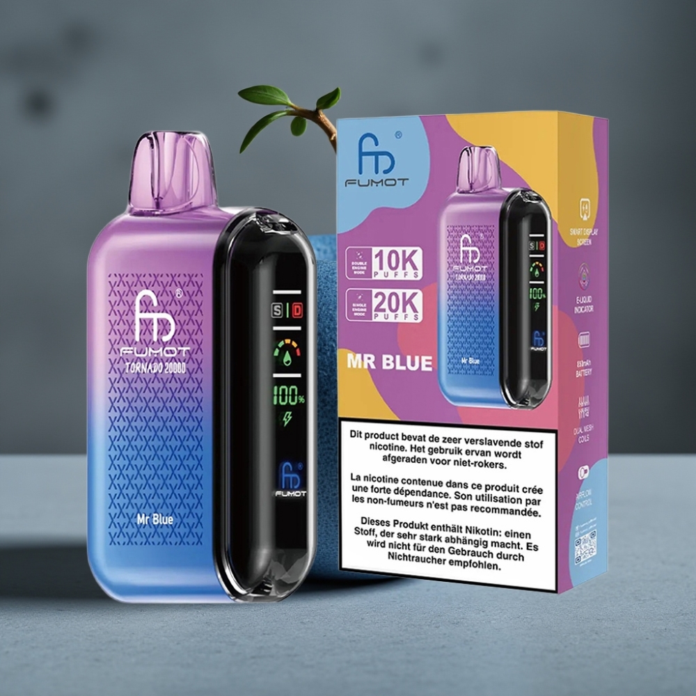 Fumot Tornado 20000 Puffs Dual Mesh Coil 20ml Pán Modrý