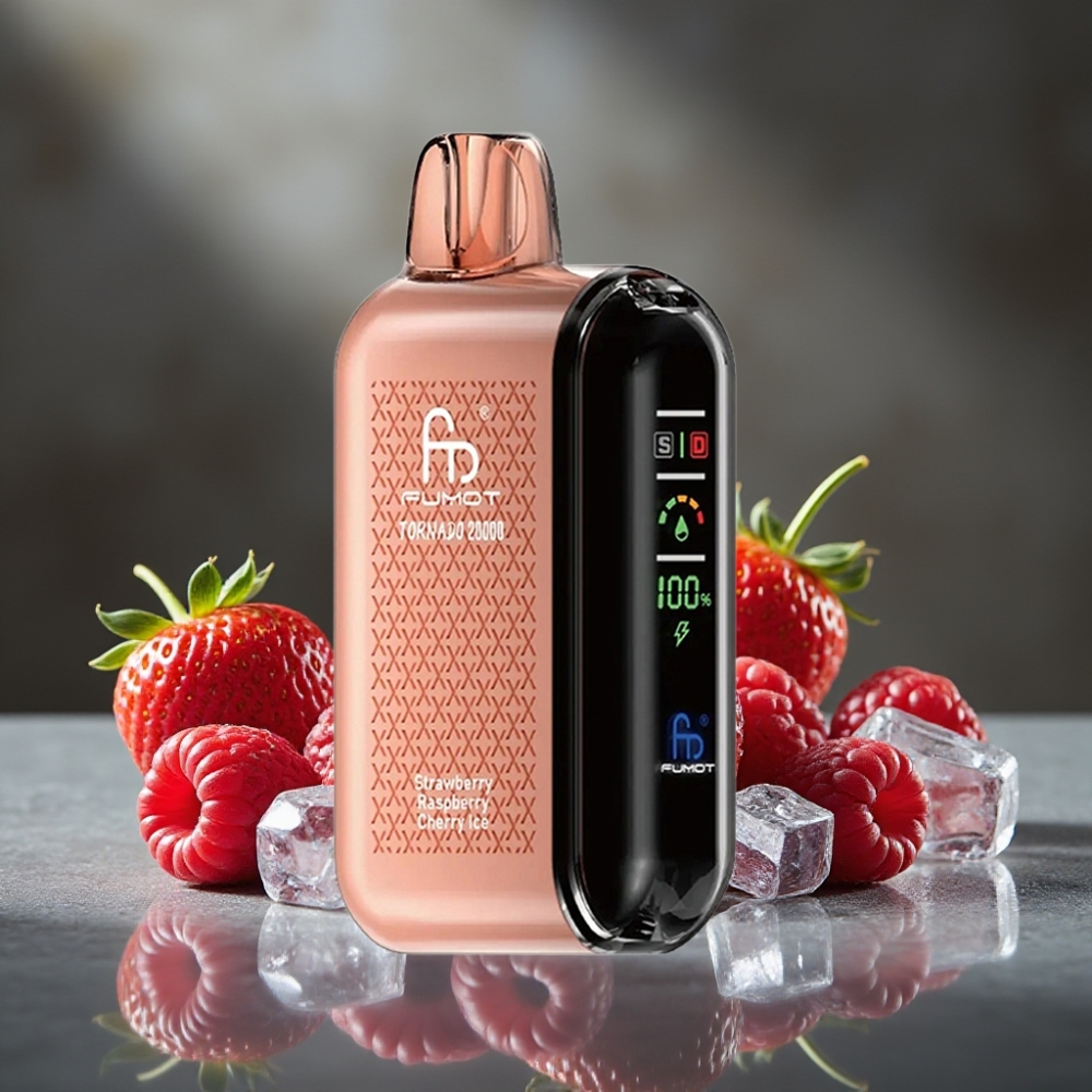 Fumot Tornado 20000 Puffs Dual Mesh Jahoda Malina Čerešňa Ľad