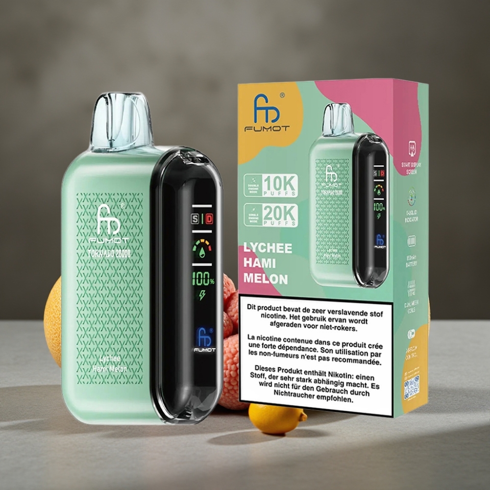 Fumot Tornado 20000 Puffs Dual Mesh Lychee-Melon Disposable Vape
