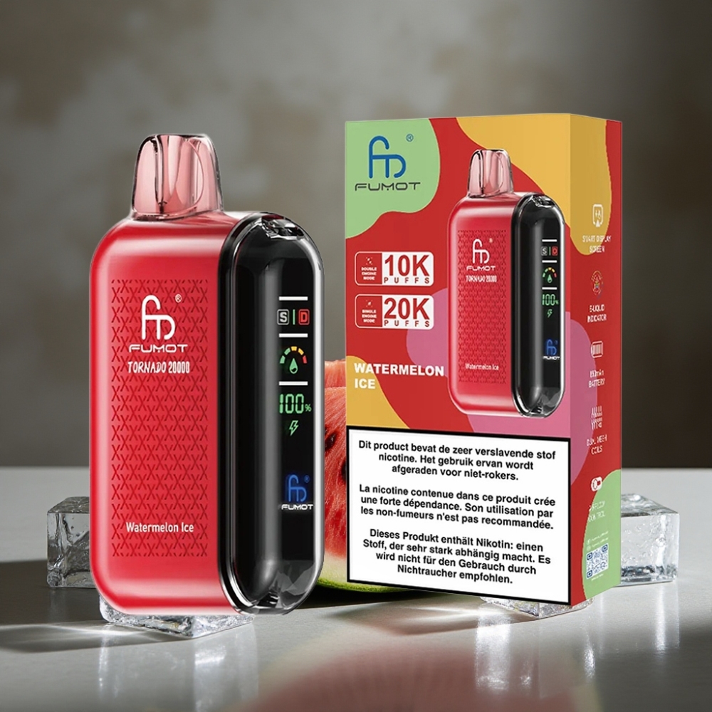 Fumot Tornado 20000 Puffs Dual Mesh Melónový ľad 20ml