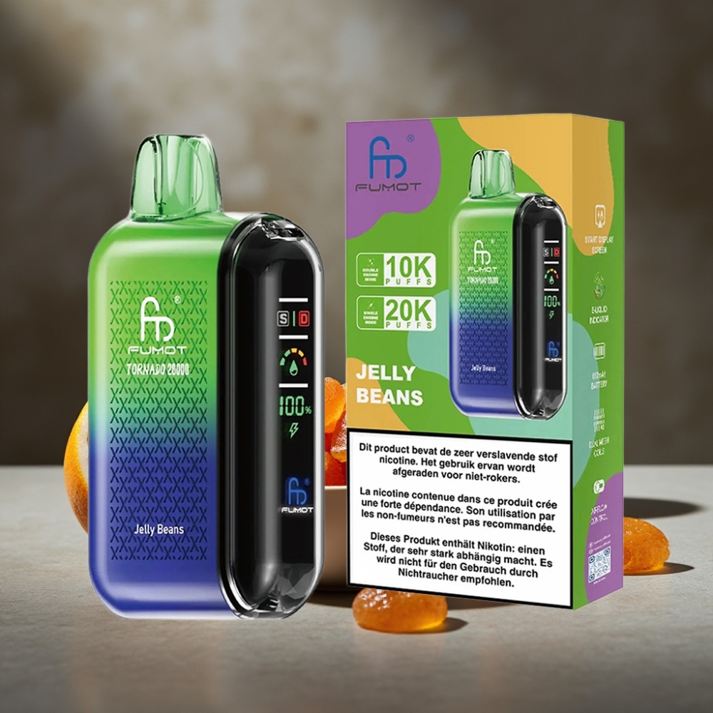 Fumot Tornado 20000 Puffs Dual Mesh Želé Fazulky
