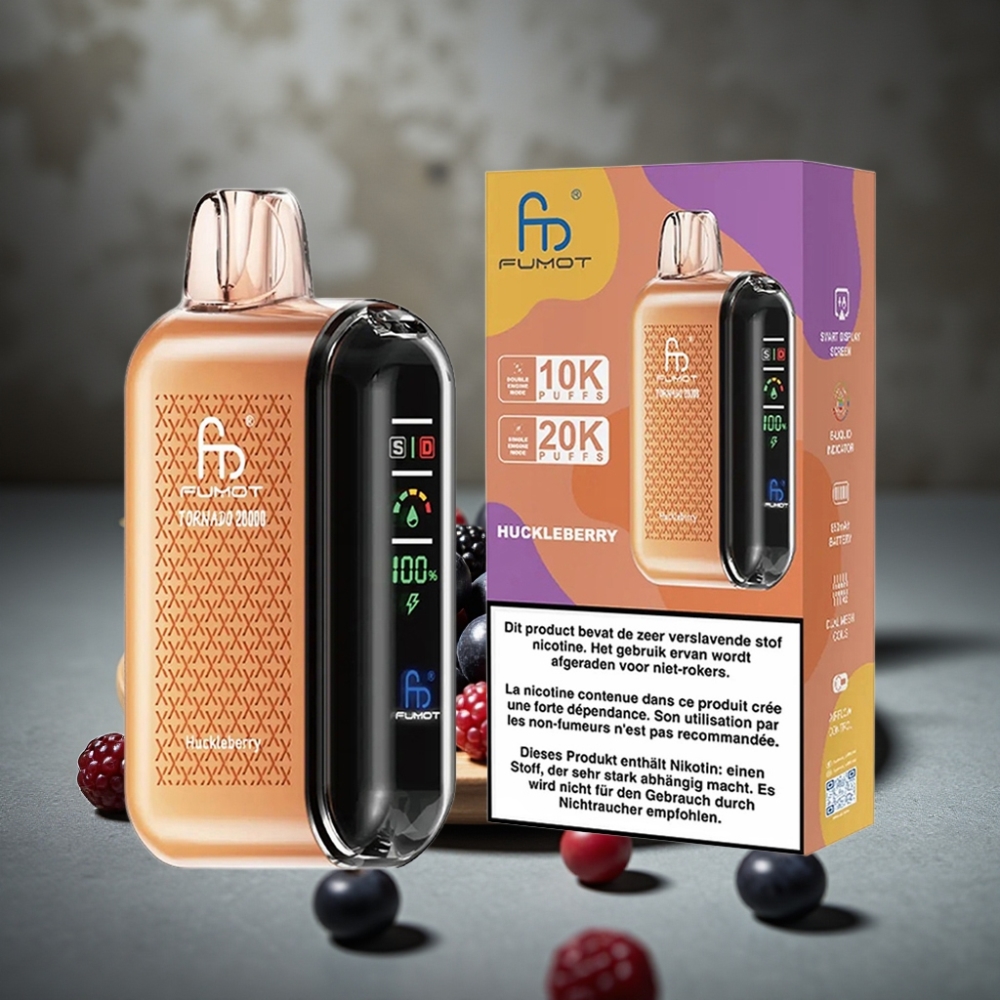 Fumot Tornado 20000 Puffs Dual Mesh Čučoriedka 20ml 850mAh