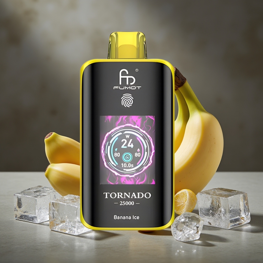 Fumot Tornado 25000 Puffs HD Banánový ľad 20ml 700mAh Type-C
