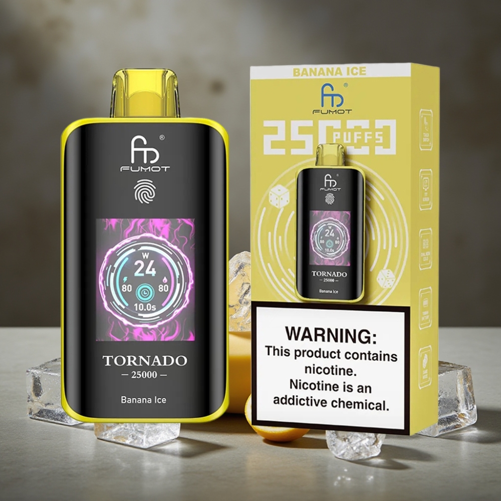 Fumot Tornado 25000 Puffs HD Banánový ľad 20ml 700mAh Type-C