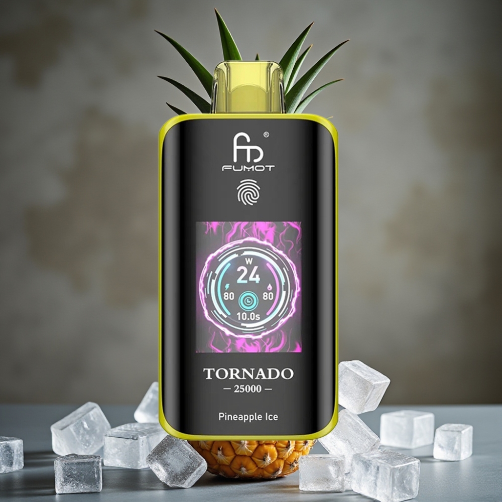 Fumot Tornado 25000 Puffs HD Batéria 700mAh Ananásový Ľad Typ-C