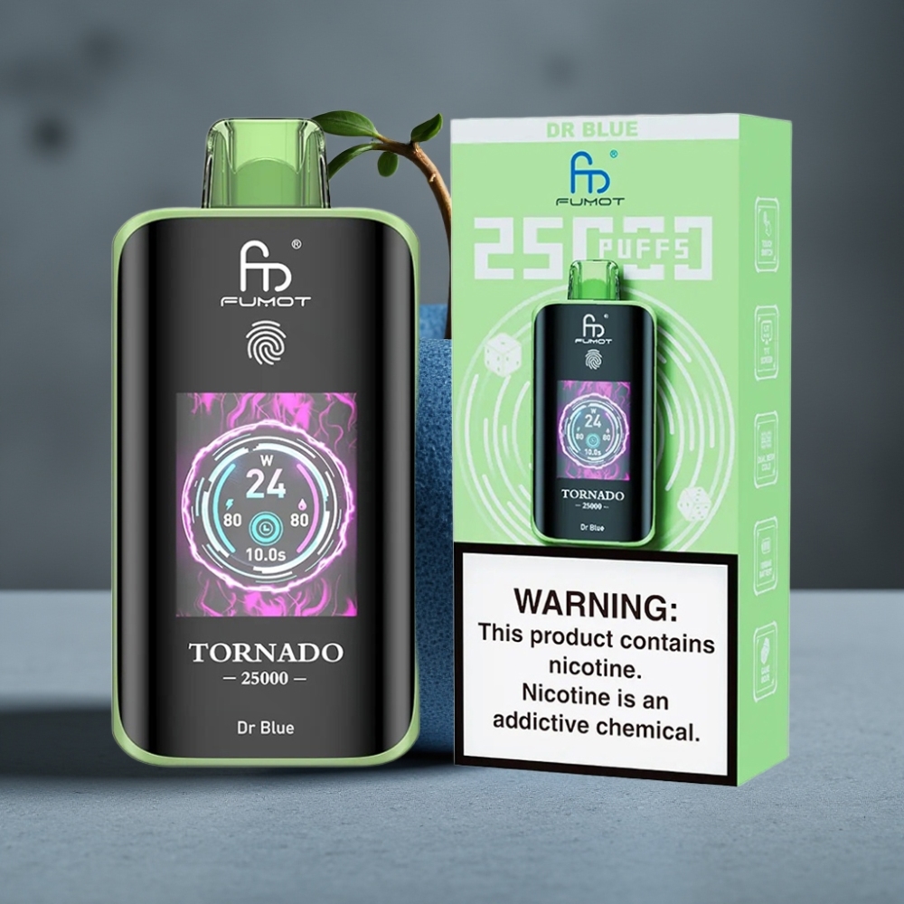 Fumot Tornado 25000 Puffs HD Dr Modrý Batéria 700mAh Typ-C