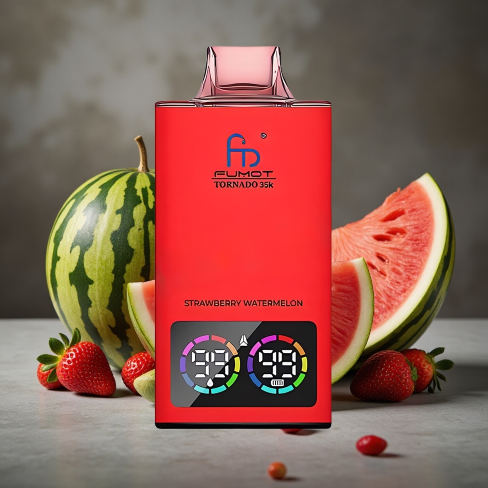 Fumot Tornado 35K Jednorázová Vape Jahoda Melón – Duálna Mriežka, 15ml, USB-C, 35000 Ťahov