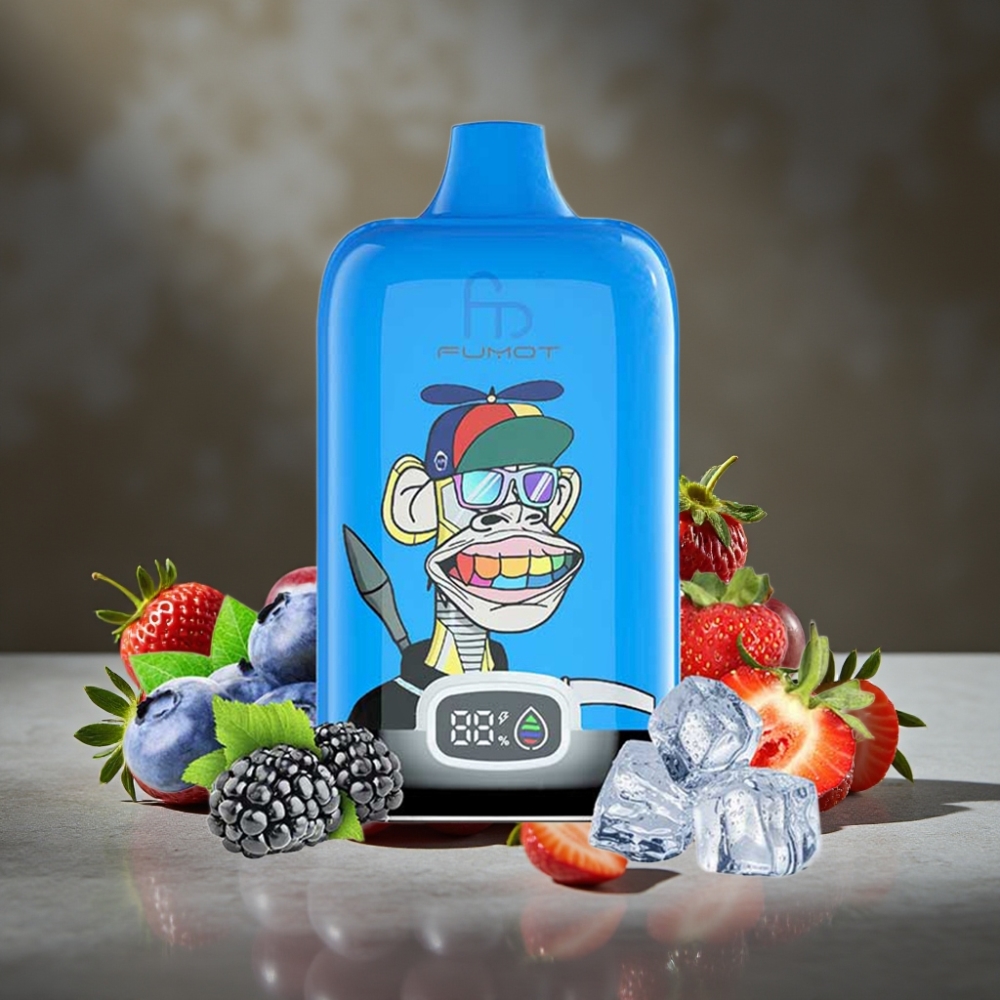 Fumot Tornado Digital Box 12000 Puffov Jahoda Hrozno Mesh 20ml Type-C