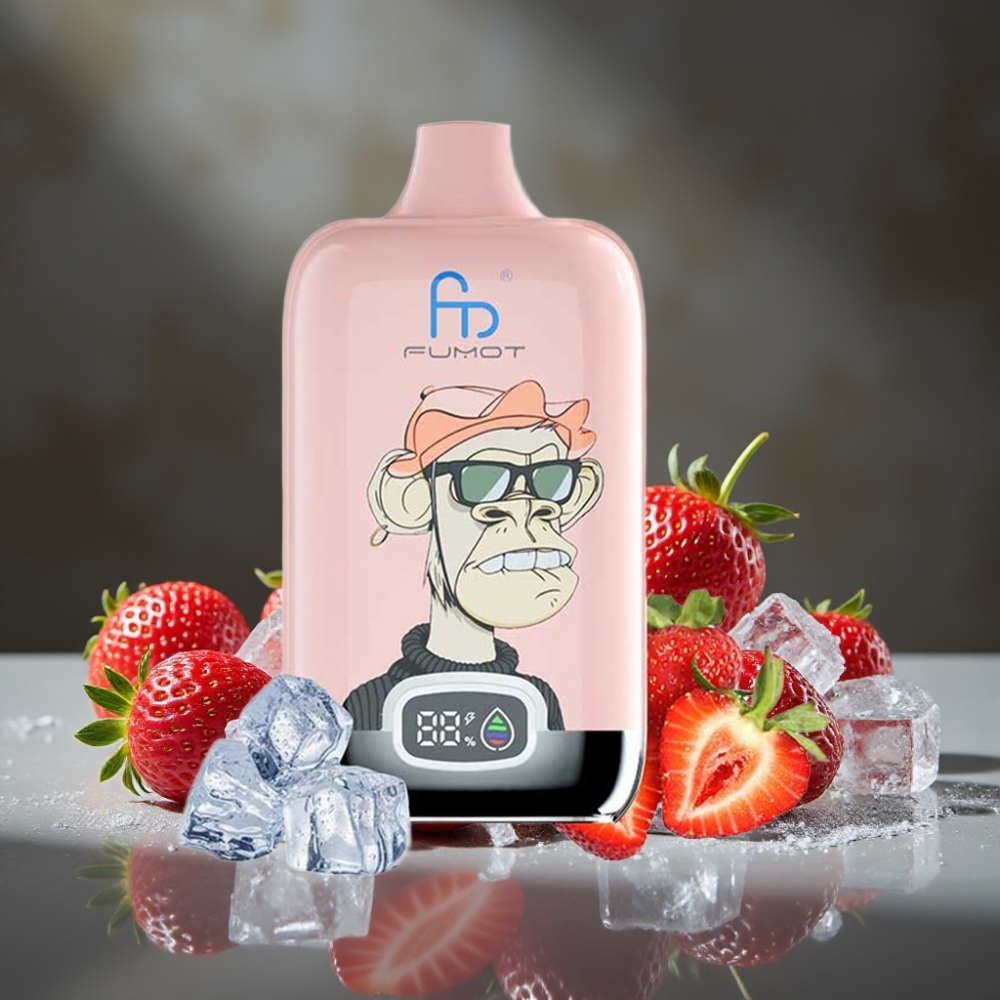 Fumot Tornado Digital Box 12000 Puffov Jahodový Ľad 20ml Mesh