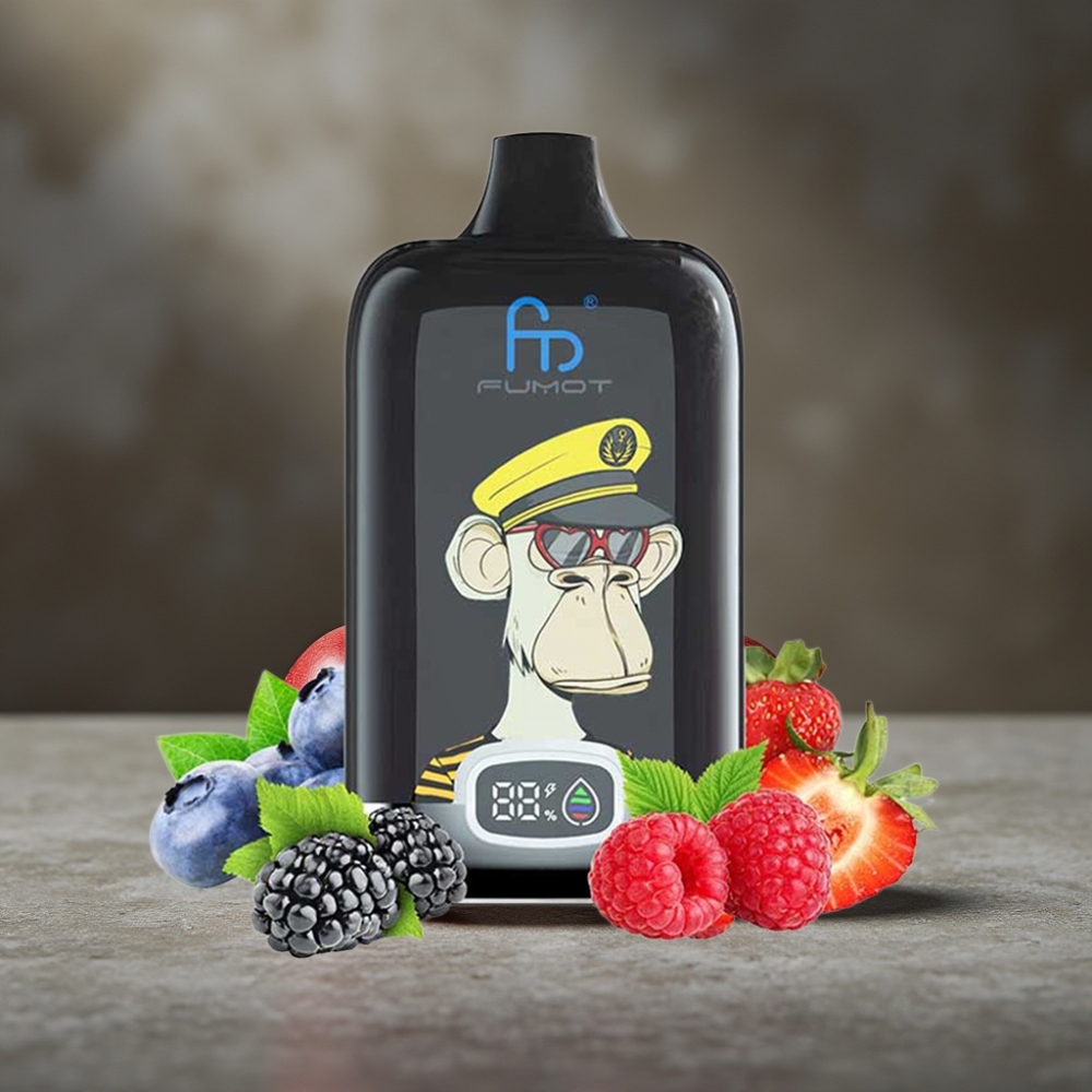Fumot Tornado Digital Box 12000 Puffs Cherry (Čerešňa) 20ml Mesh 550mAh