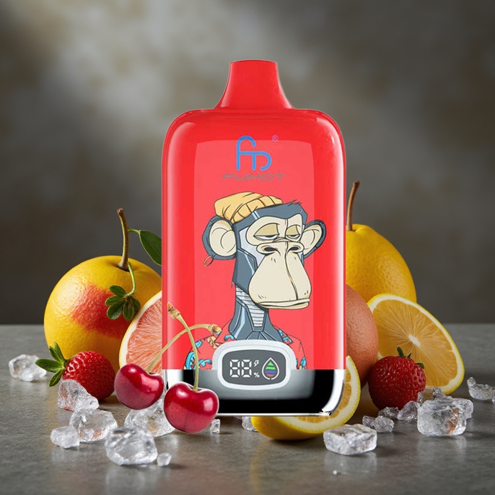 Fumot Tornado Digital Box 12000 Puffs Mriežková Cievka 20ml Ľadový Pop