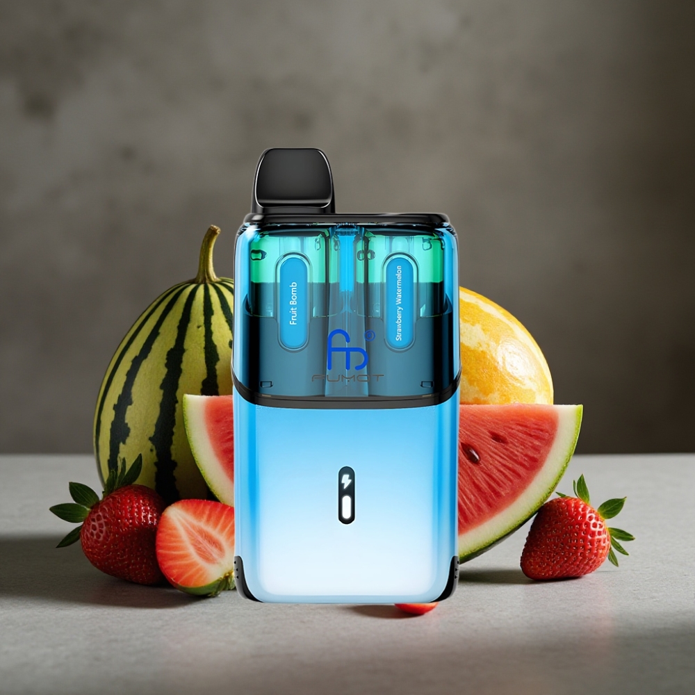 Fumot Ultra T32000 Disposable Vape 24ml, 20mg, Jahodový Melón – Fruit Bomb