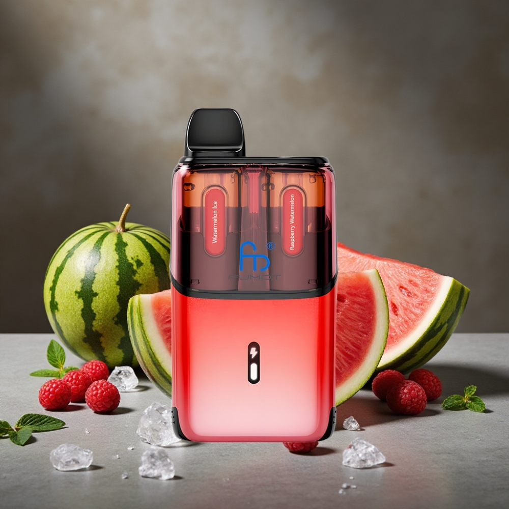 Fumot Ultra T32000 Disposable Vape Melónový ľad - Malinový Melón, 32000 ťahov, 24ml, 800mAh