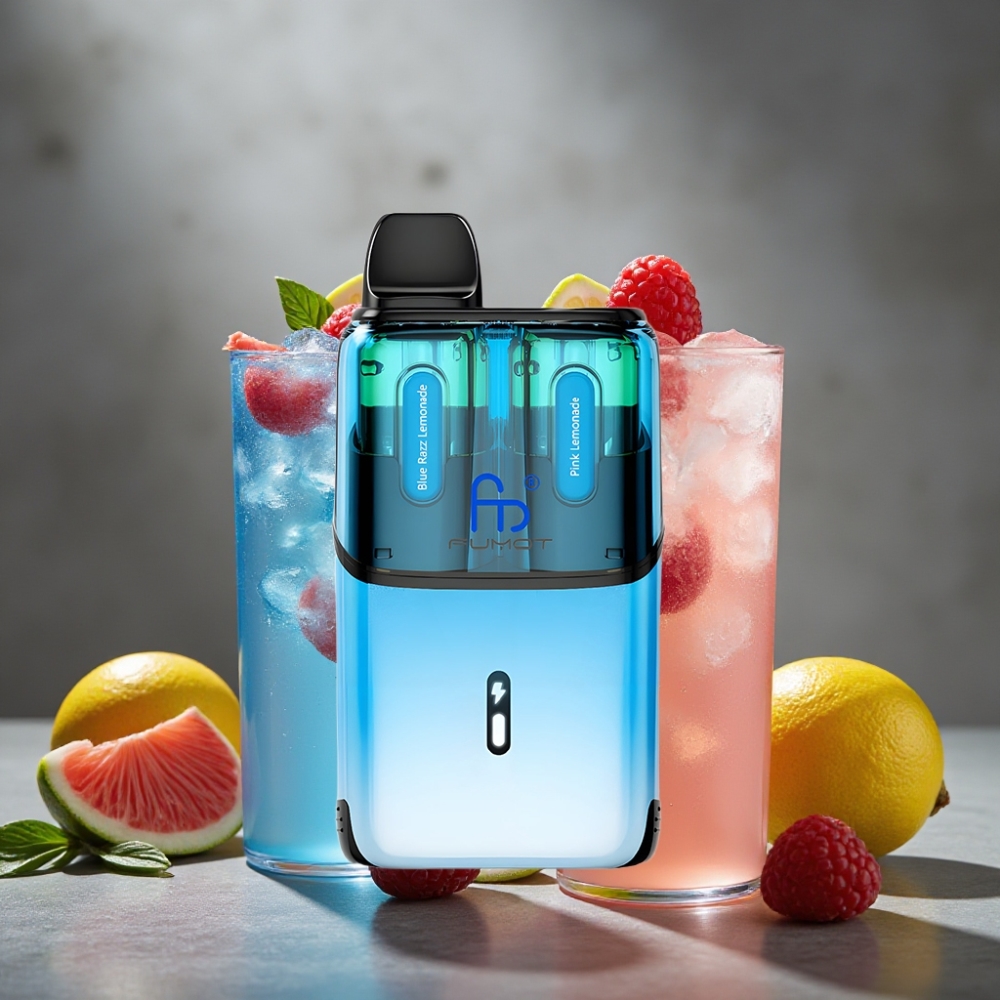 Fumot Ultra T32000 Disposable Vape Modrá Malina Limonáda - Ružová Limonáda 32000 ťahov 24ml 20mg